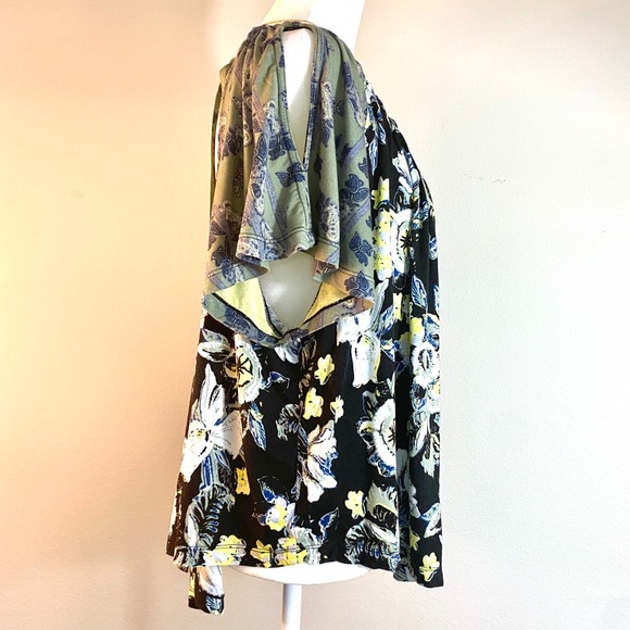 Free People Floral Tie Back Top - Picture 3 of 12